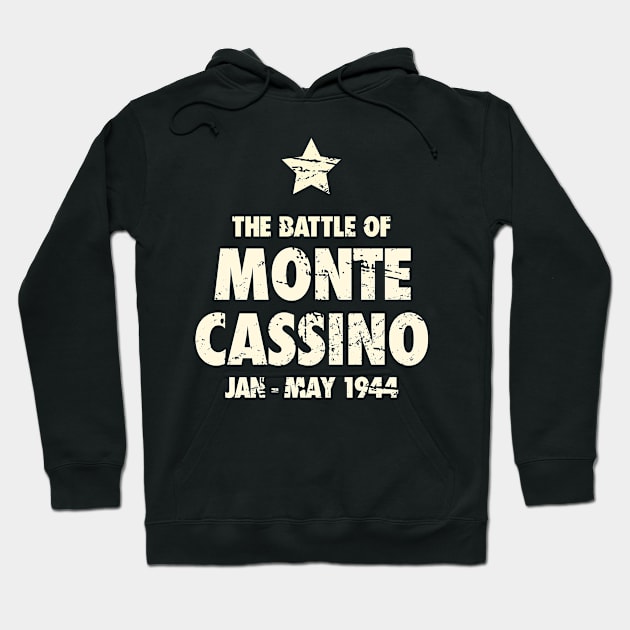 Battle Of Monte Cassino - World War 2 / WWII Hoodie by Wizardmode